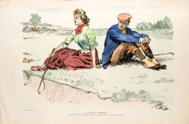 A group of golfing prints after Charles Dana Gibson (1867-1944) issued by Life Publishing in 1898,