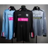 Three signed West Bromwich Albion goalkeeping jerseys, a Joe Murphy grey No.