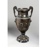 An Antwerp 1920 Olympic Games Cycling Prize Trophy, In the form of a bronze urn, by Henri Fugere,