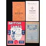 A collection of 20 Athletics programmes from meetings in the 1920's and 1930's.