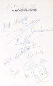 Autographed Manchester United book "Barson to Busby", hardback with d/j published in 1971,