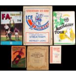 Collection of football and cricket annuals,