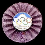 A rare official's badge for the cancelled Tokyo 1940 Olympic Games,