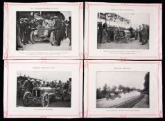 A group of 13 double-sided plates extracted from a Michelin brochure and featuring photographs of