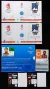 Six Olympic Games identity cards,
