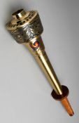 A Seoul 1988 Olympic Games bearer's torch, designed by Lee Woo-Sing, bowl depicting dragons,