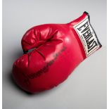 A glove signed by the Irish-Canadian boxing legend Jimmy McLarnin,