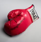 A glove signed by the Irish-Canadian boxing legend Jimmy McLarnin,