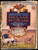 England v Scotland international programme 12th April 1924,