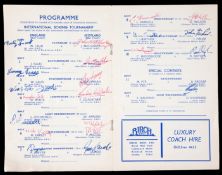 Eight signed Amateur Boxing Association programmes for international matches at the Royal Albert