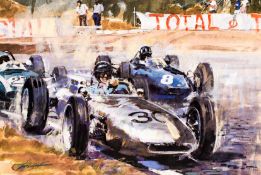 Retro motor racing prints, posters and photos,