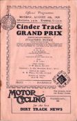 1928 Cinder Track Grand Prix Stamford Bridge programme,