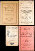 A folder of 34 Lawn Tennis Programmes 1920s to 1950s, includes issues from Queen's Club, The Hythe,