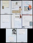 An interesting and extensive collection of autographed letters from celebrities who had been asked