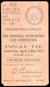 Ticket for the Tottenham Hotspur v Wolverhampton Wanderers F.A.