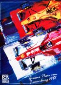 1979 United States and 1998 Luxembourg Grand Prix original Formula 1 posters,