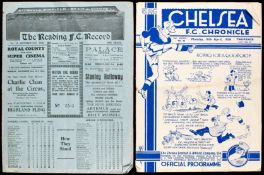 Reading v Newport County programme 31st October 1936,