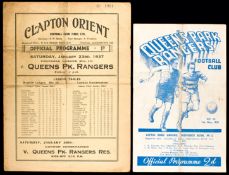 Two Queen's Park Rangers programmes,