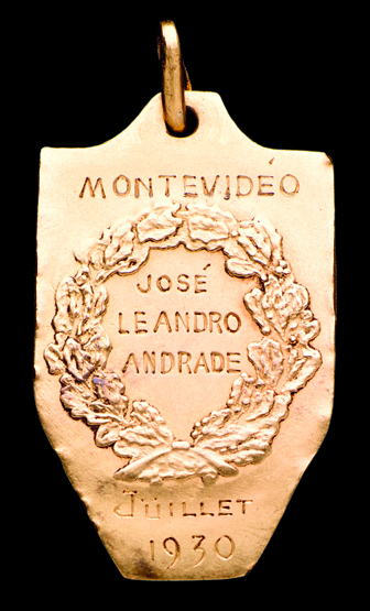 Jose Andrade gold Uruguay winner's medal from the inaugural FIFA World Cup in 1930,