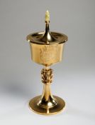 The trophy for the 1965 Doncaster Cup, a 9ct. gold trophy cup & cover by C J Vander Ltd.