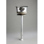 A 1948 London Olympic Games bearer's torch, designed by Ralph Lavers, aluminium alloy,