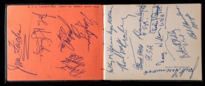 An athletics autograph album compiled circa 1950-1956,