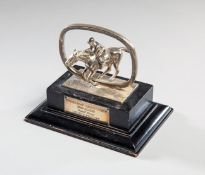 Lester Piggott 1969 racing award: The TV Times 1969 Flat Racing Trophy,