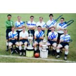 Signed Tottenham Hotspur 1960-61 Double Winners photograph, 10 by 8in.