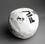 George Best signed football, white Fila ball,