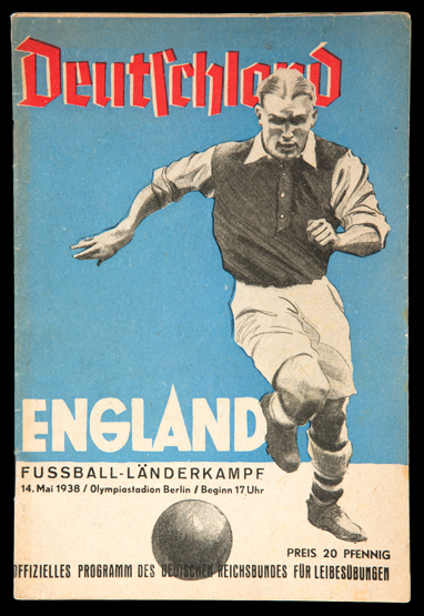 Germany v England interntaional programme played at the Olympic Stadium, Berlin,