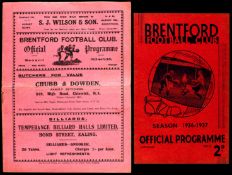 11 Brentford home programmes dating between 1936 and 1938, larger format 1934-35 v Swansea,