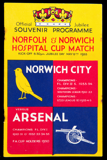 Programme for the final match played at The Nest before the move to Carrow Road: Norwich City v