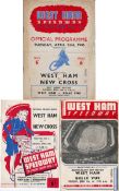 West Ham Speedway programmes 1946-1955, comprising one 1946 meeting, three 1947, eight 1948,