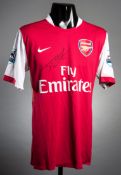 Theo Walcott: a signed red & white Arsenal No.