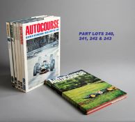 Autocourse annuals 1971-72 to 1980-81, the run including the 1971-72,