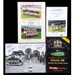 Signed Tottenham Hotspur Memorabilia, including a multi signed John White Memorial programme,