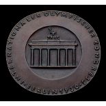 Berlin 1930 9th Olympic Congress medal, large bronze, 96 by 90mm.