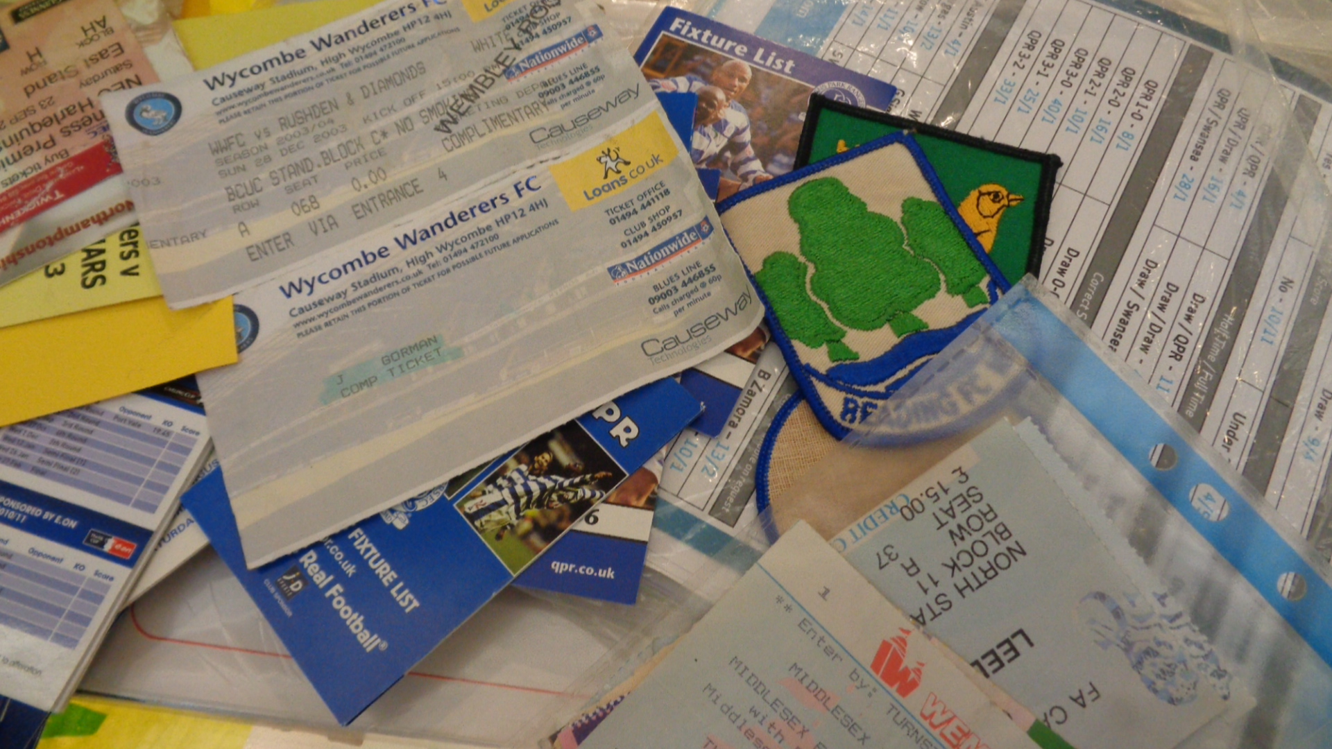 A collection of football tickets, team sheets and bookmakers' coupons, comprising: approx.