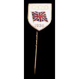 A Berlin 1936 Olympic Games Great Britain National Olympic Committee pin badge,