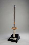 Sarajevo 1984 Winter Olympic Games official bearer's torch, in stainless steel,