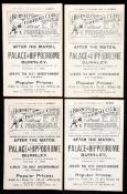 A collection of all 4 Burnley home programmes from the 1913/14 F.A.