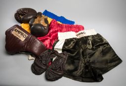 A collection of boxing memorabilia from the collection of the late Geoff Born,