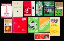 Moscow 1980 Olympic Games programmes and other official publications,