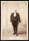 A rare signed photograph of the founder of Liverpool Football Club Sir John Houlding,