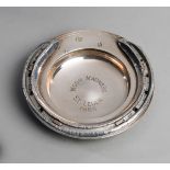 Racing plate worn by Moon Madness when winning the 1986 St Leger,