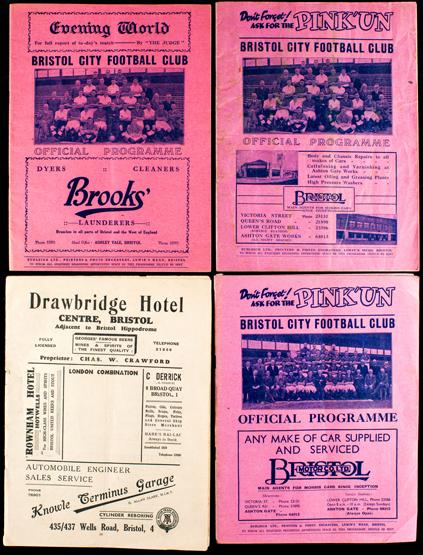 Seven Bristol City home programmes, three v Cardiff City 1st May 1937, - Image 3 of 3