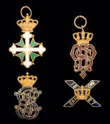 Two groups of Sandown Park badges, for the years 1887 & 1888, i) 1887: a gentleman's badge,