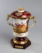 The trophy for the 2001 Agfa Diamond Steeplechase at Sandown Park,