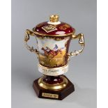 The trophy for the 2001 Agfa Diamond Steeplechase at Sandown Park,