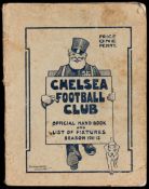 Chelsea Football Club handbook season 1911-12,